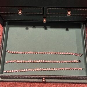 Silver Diamond Moissanite Tennis Bracelet